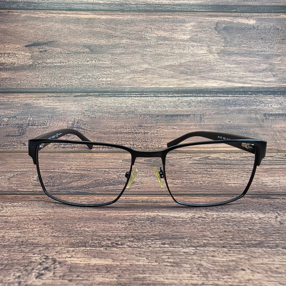 Armani Exchange AX 1019 6063 Matte Black Rectangular Eyeglass Frames 54-17-140